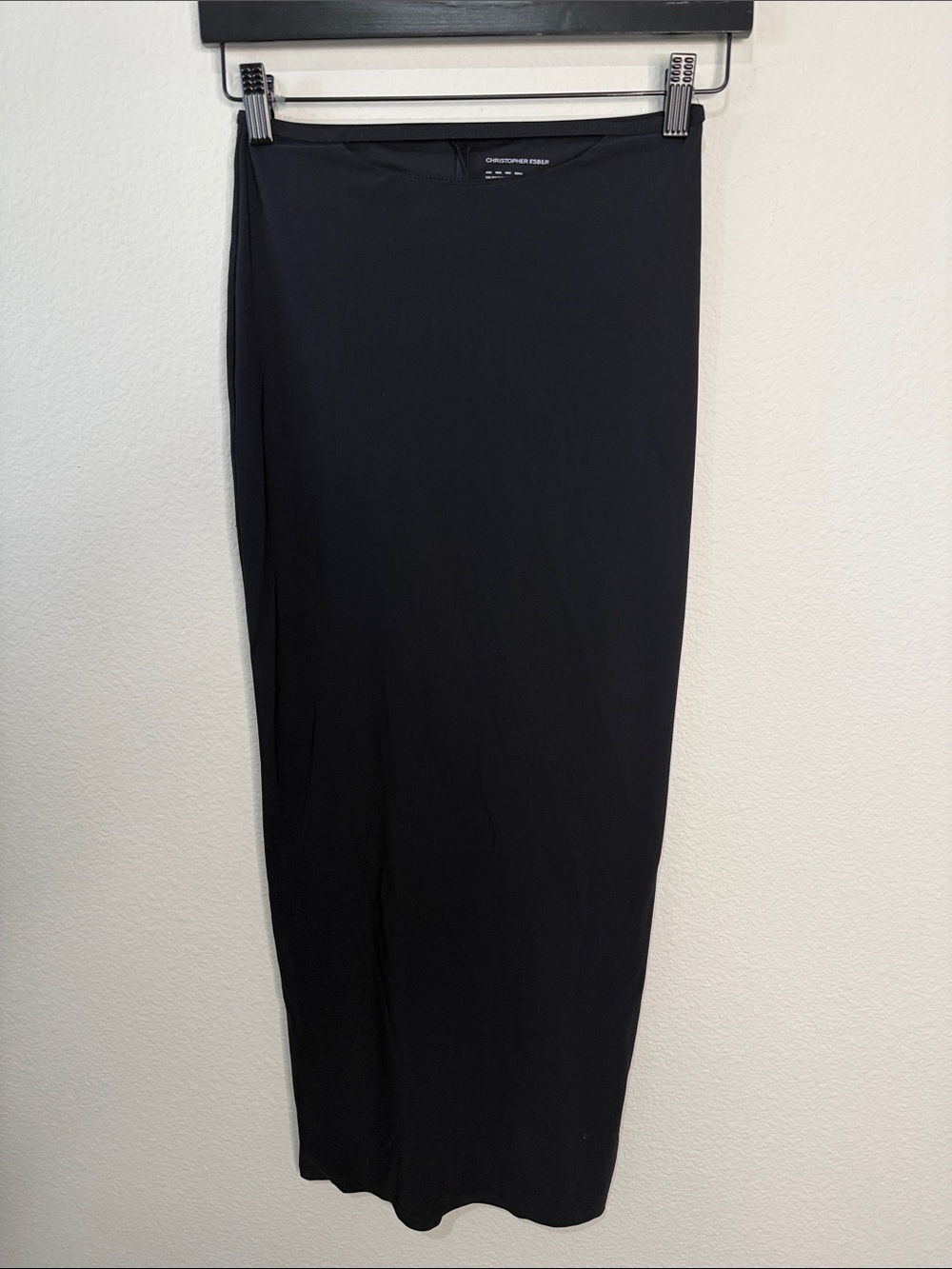 Christopher Esber Black Cut out body con Maxi Pencil Skirt